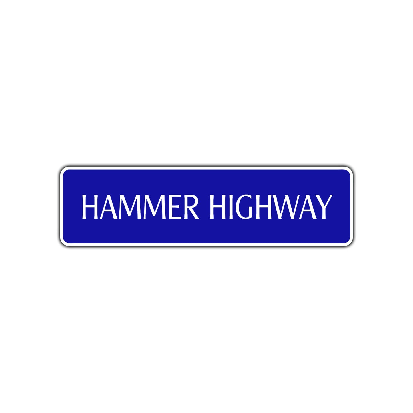 Hammer Highway Harley Road Aluminum Metal Novelty Street Plate Sign Wall Gift Decor