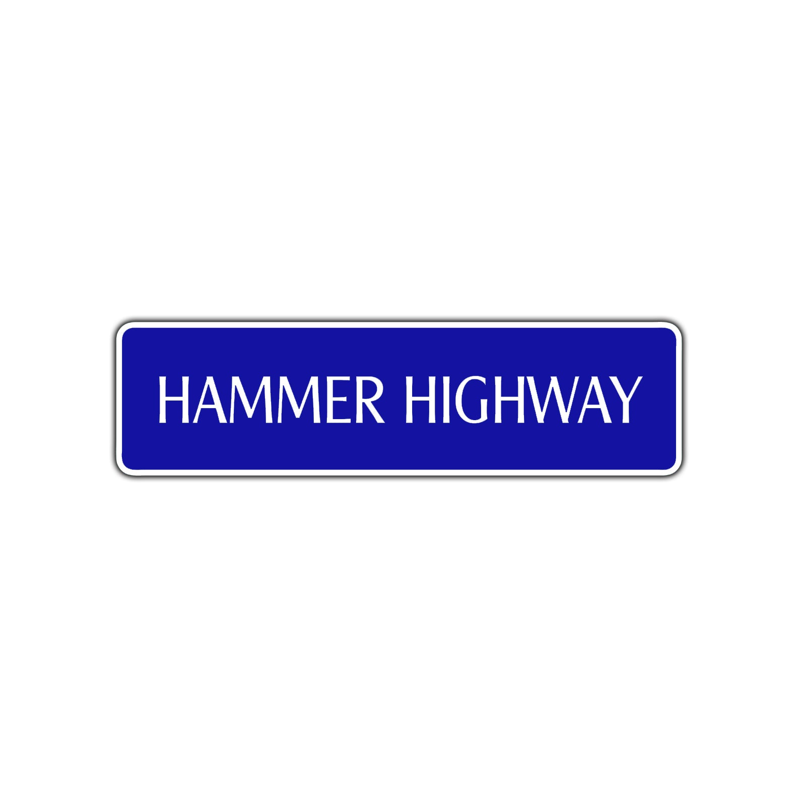 Hammer Highway Harley Road Aluminum Metal Novelty Street Plate Sign Wall Gift Decor