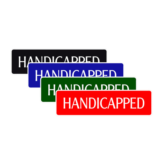 Handicapped Road Aluminum Metal Novelty Street Plate Sign Wall Gift Decor