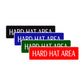 Hard Hat Area Hazard Road Aluminum Metal Novelty Street Plate Sign Wall Gift Decor