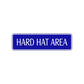 Hard Hat Area Hazard Road Aluminum Metal Novelty Street Plate Sign Wall Gift Decor