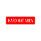 Hard Hat Area Hazard Road Aluminum Metal Novelty Street Plate Sign Wall Gift Decor
