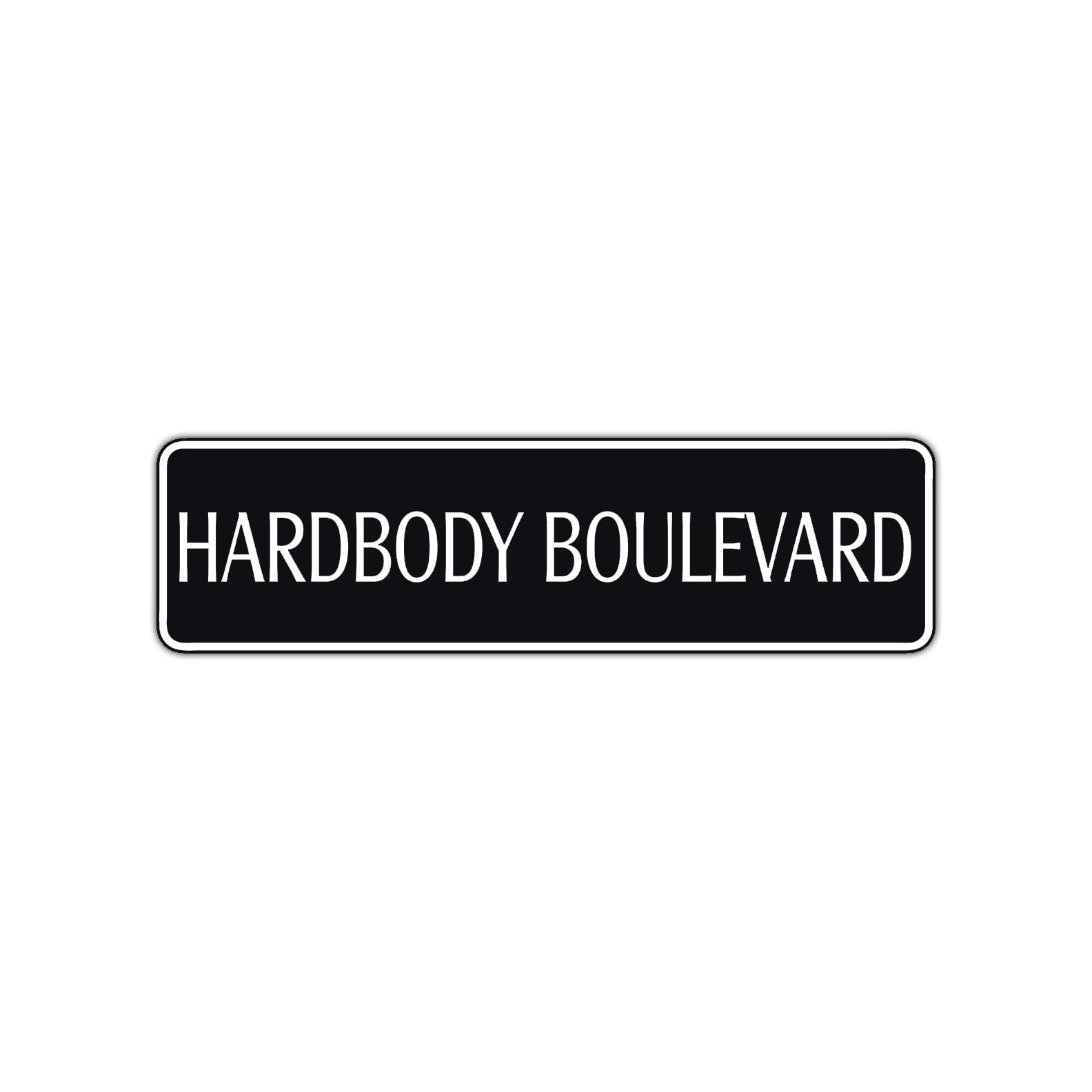 Hardbody Boulevard Harley Road Aluminum Metal Novelty Street Plate Sign Wall Gift Decor