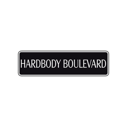 Hardbody Boulevard Harley Road Aluminum Metal Novelty Street Plate Sign Wall Gift Decor