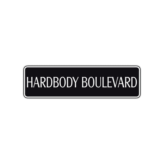 Hardbody Boulevard Harley Road Aluminum Metal Novelty Street Plate Sign Wall Gift Decor