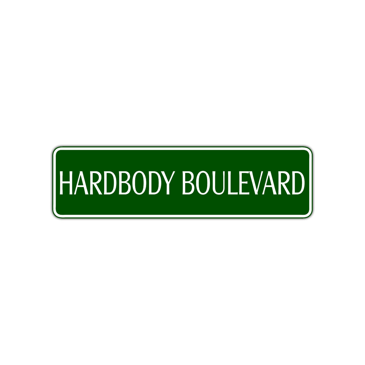 Hardbody Boulevard Harley Road Aluminum Metal Novelty Street Plate Sign Wall Gift Decor