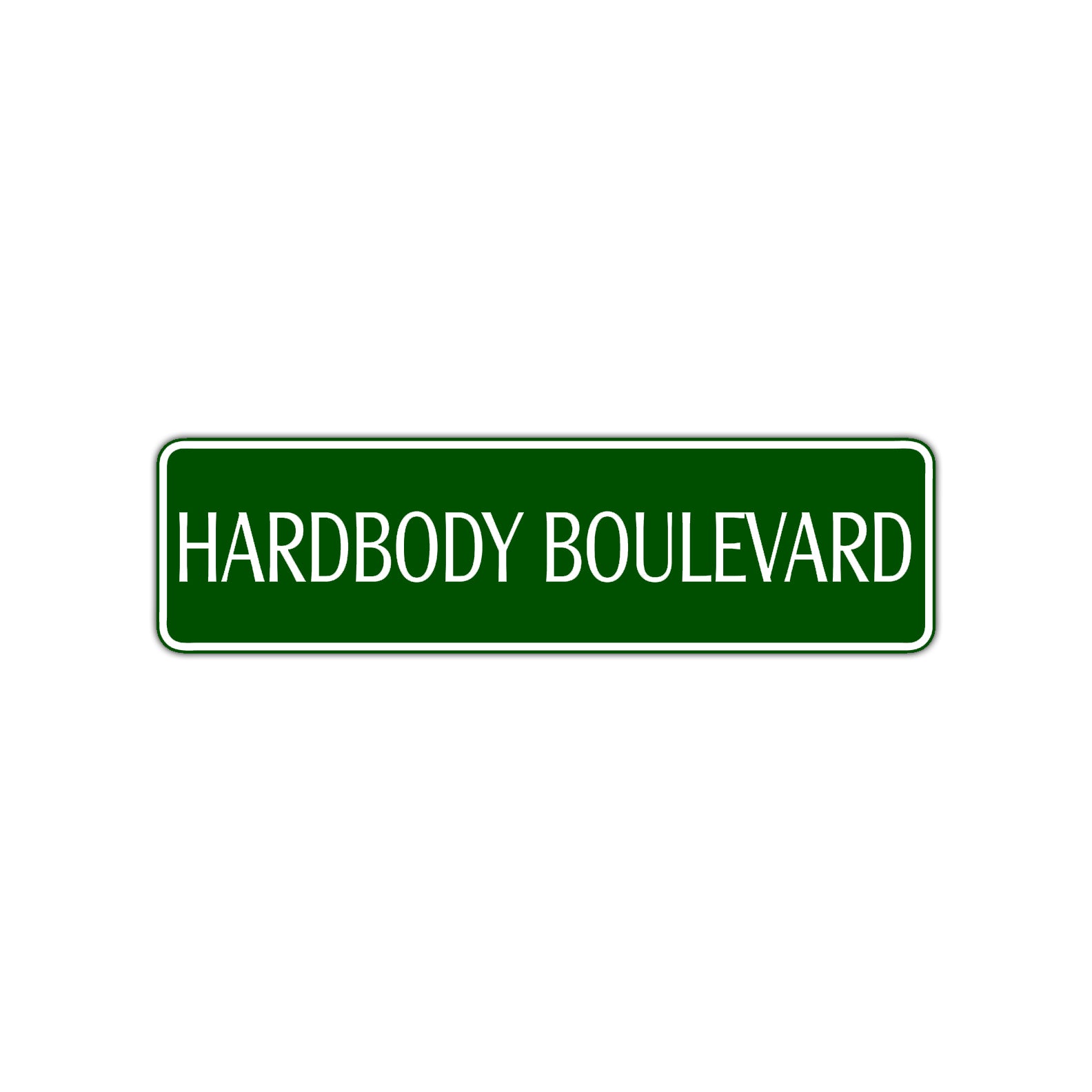 Hardbody Boulevard Harley Road Aluminum Metal Novelty Street Plate Sign Wall Gift Decor