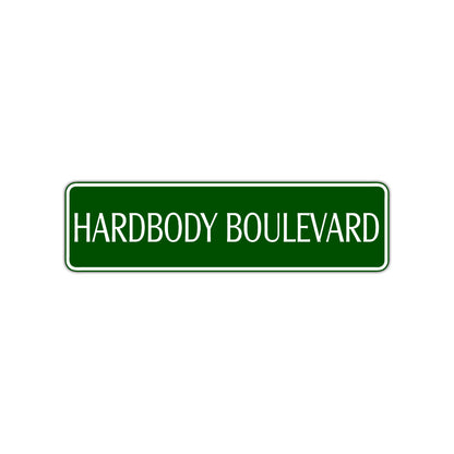Hardbody Boulevard Harley Road Aluminum Metal Novelty Street Plate Sign Wall Gift Decor