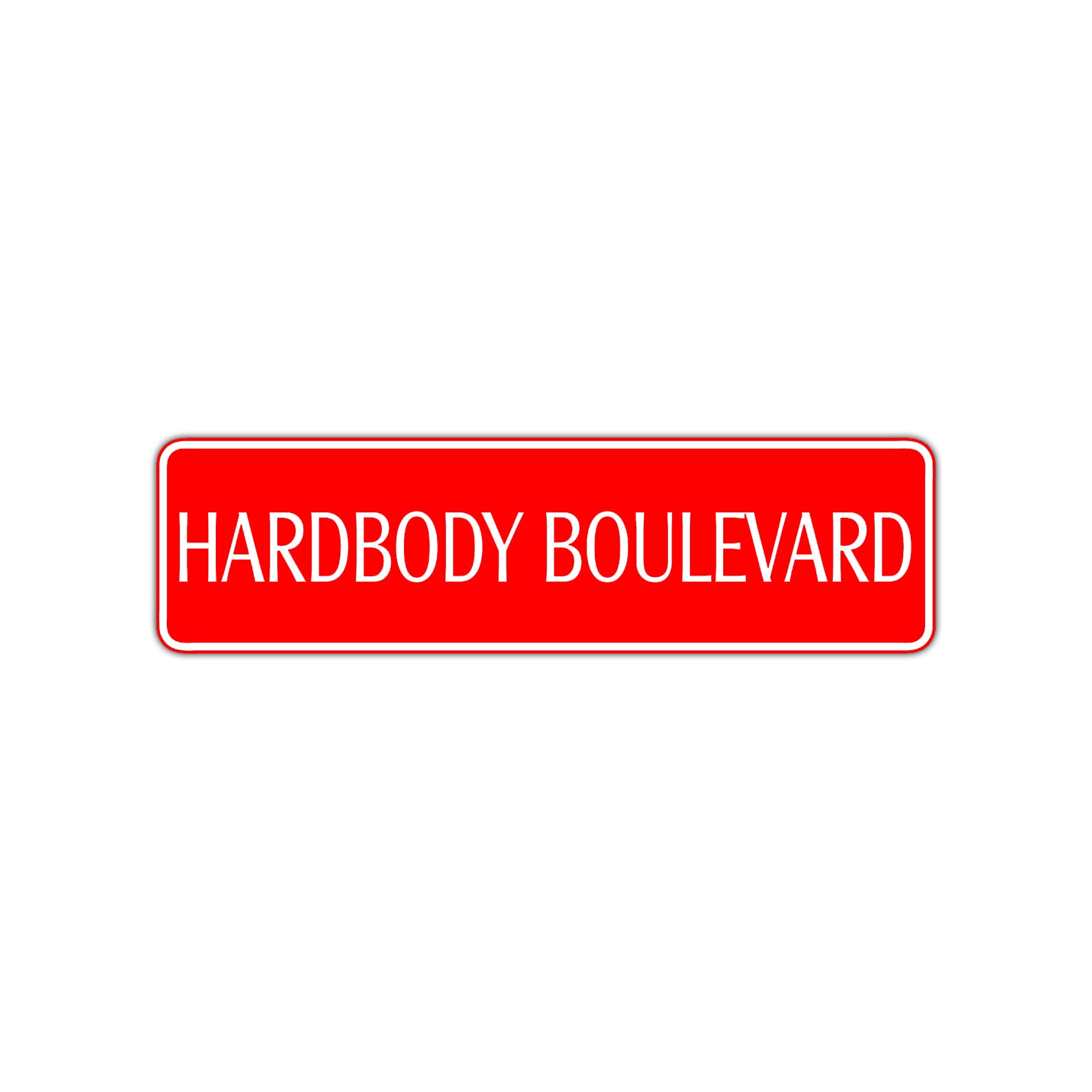 Hardbody Boulevard Harley Road Aluminum Metal Novelty Street Plate Sign Wall Gift Decor
