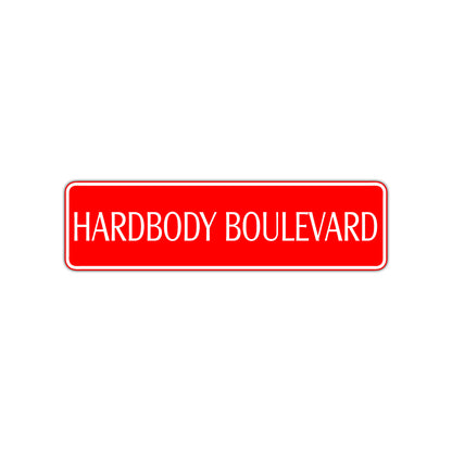 Hardbody Boulevard Harley Road Aluminum Metal Novelty Street Plate Sign Wall Gift Decor