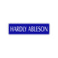 Hardly Ableson Road Aluminum Metal Novelty Street Plate Sign Wall Gift Decor