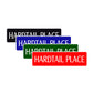 Hardtail Place Road Aluminum Metal Novelty Street Plate Sign Wall Gift Decor