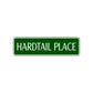 Hardtail Place Road Aluminum Metal Novelty Street Plate Sign Wall Gift Decor
