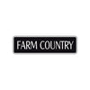 Farm Country Road Aluminum Metal Novelty Street Plate Sign Wall Gift Decor