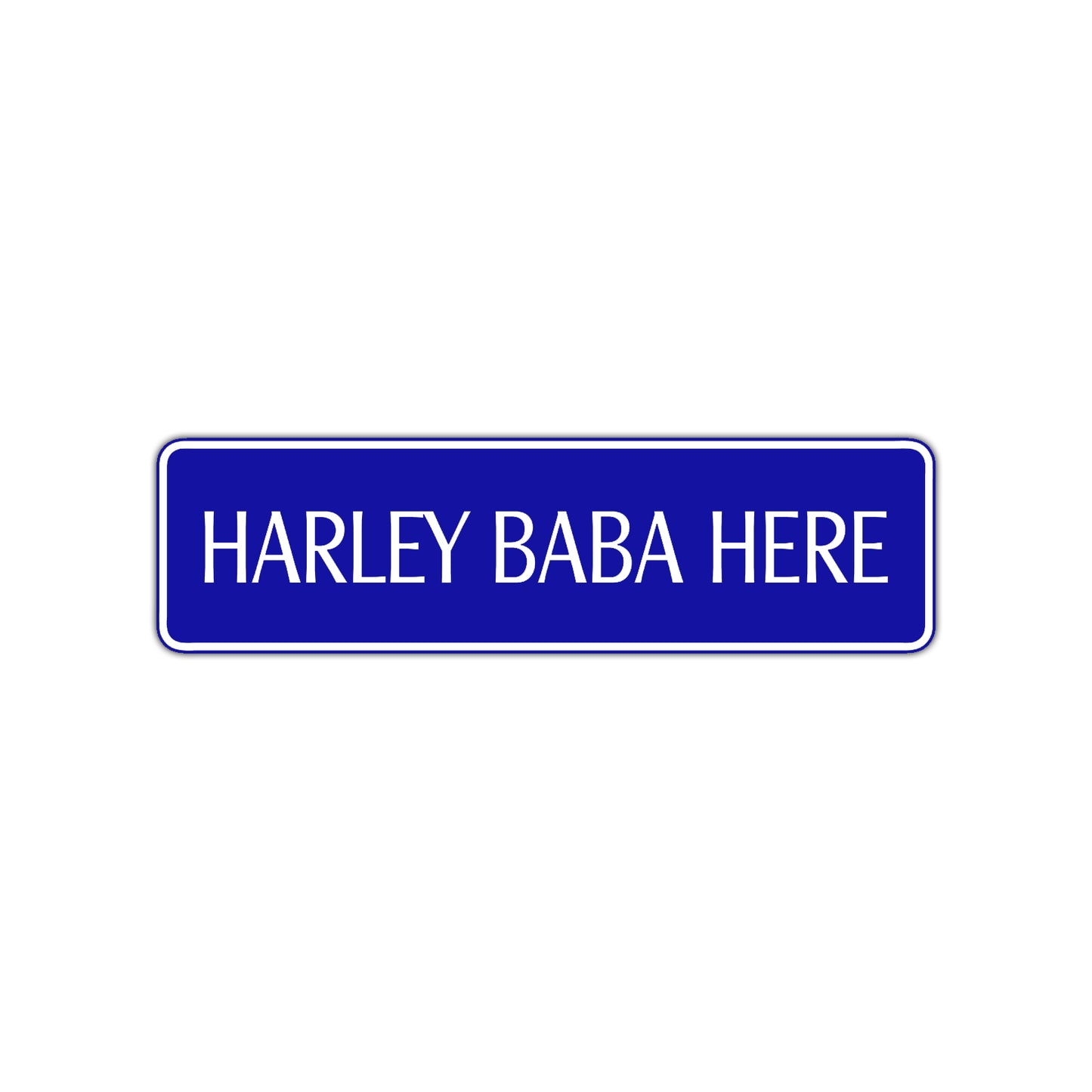 Harley Babe Here Road Aluminum Metal Novelty Street Plate Sign Wall Gift Decor
