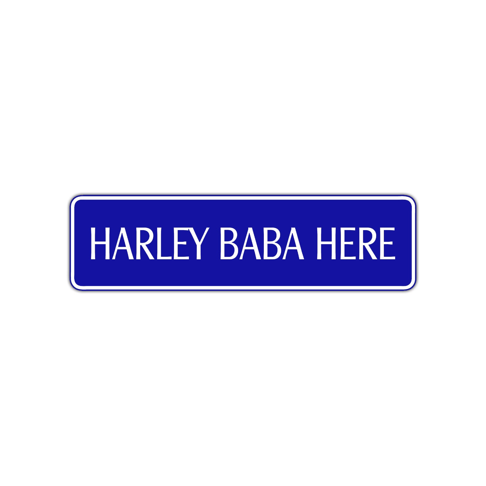 Harley Babe Here Road Aluminum Metal Novelty Street Plate Sign Wall Gift Decor