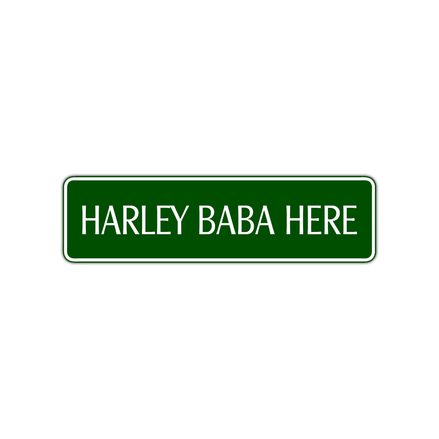Harley Babe Here Road Aluminum Metal Novelty Street Plate Sign Wall Gift Decor
