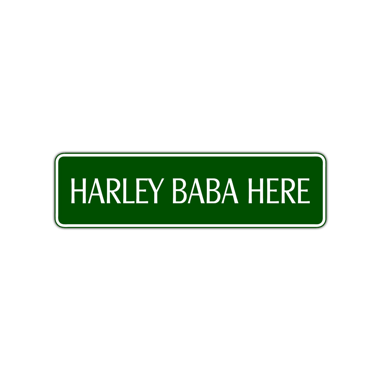 Harley Babe Here Road Aluminum Metal Novelty Street Plate Sign Wall Gift Decor