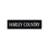 Harley Country Road Aluminum Metal Novelty Street Plate Sign Wall Gift Decor