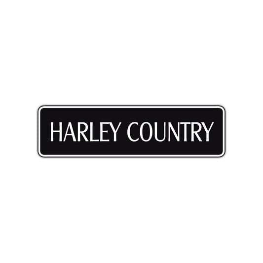 Harley Country Road Aluminum Metal Novelty Street Plate Sign Wall Gift Decor