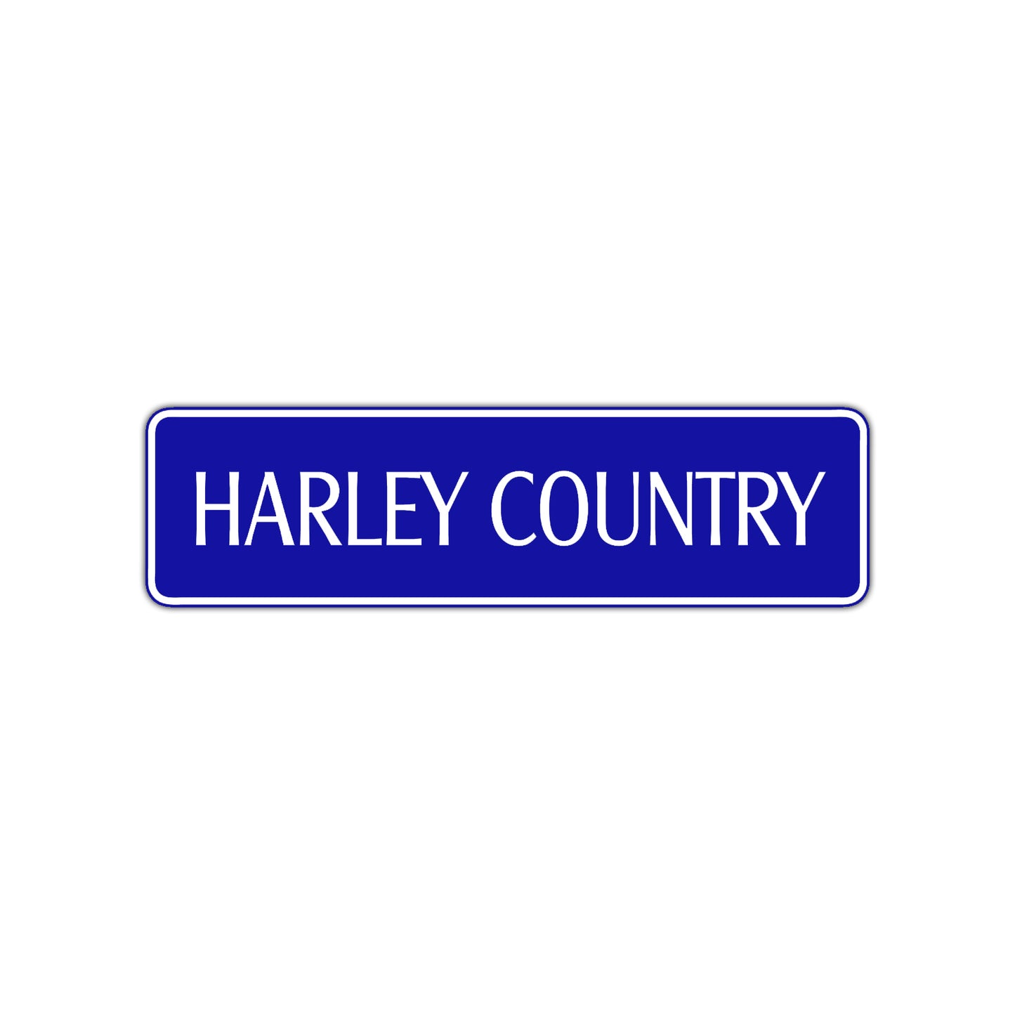 Harley Country Road Aluminum Metal Novelty Street Plate Sign Wall Gift Decor