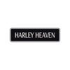 Harley Heaven Road Aluminum Metal Novelty Street Plate Sign Wall Gift Decor