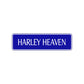 Harley Heaven Road Aluminum Metal Novelty Street Plate Sign Wall Gift Decor