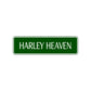 Harley Heaven Road Aluminum Metal Novelty Street Plate Sign Wall Gift Decor