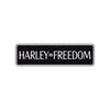 Harley=Freedom Road Aluminum Metal Novelty Street Plate Sign Wall Gift Decor