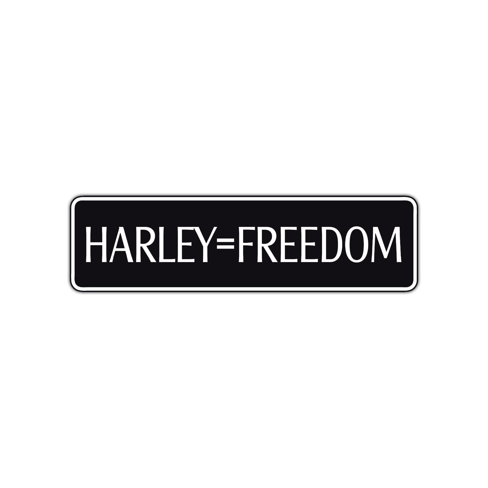 Harley=Freedom Road Aluminum Metal Novelty Street Plate Sign Wall Gift Decor