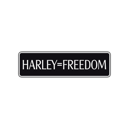 Harley=Freedom Road Aluminum Metal Novelty Street Plate Sign Wall Gift Decor