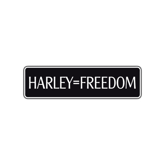 Harley=Freedom Road Aluminum Metal Novelty Street Plate Sign Wall Gift Decor