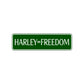 Harley=Freedom Road Aluminum Metal Novelty Street Plate Sign Wall Gift Decor
