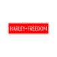 Harley=Freedom Road Aluminum Metal Novelty Street Plate Sign Wall Gift Decor