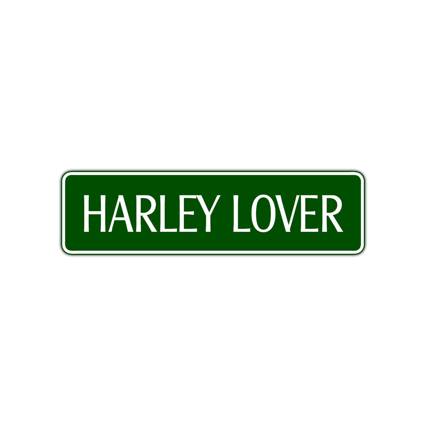Harley Lover Road Aluminum Metal Novelty Street Plate Sign Wall Gift Decor