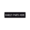 Harley Parts Here Road Aluminum Metal Novelty Street Plate Sign Wall Gift Decor