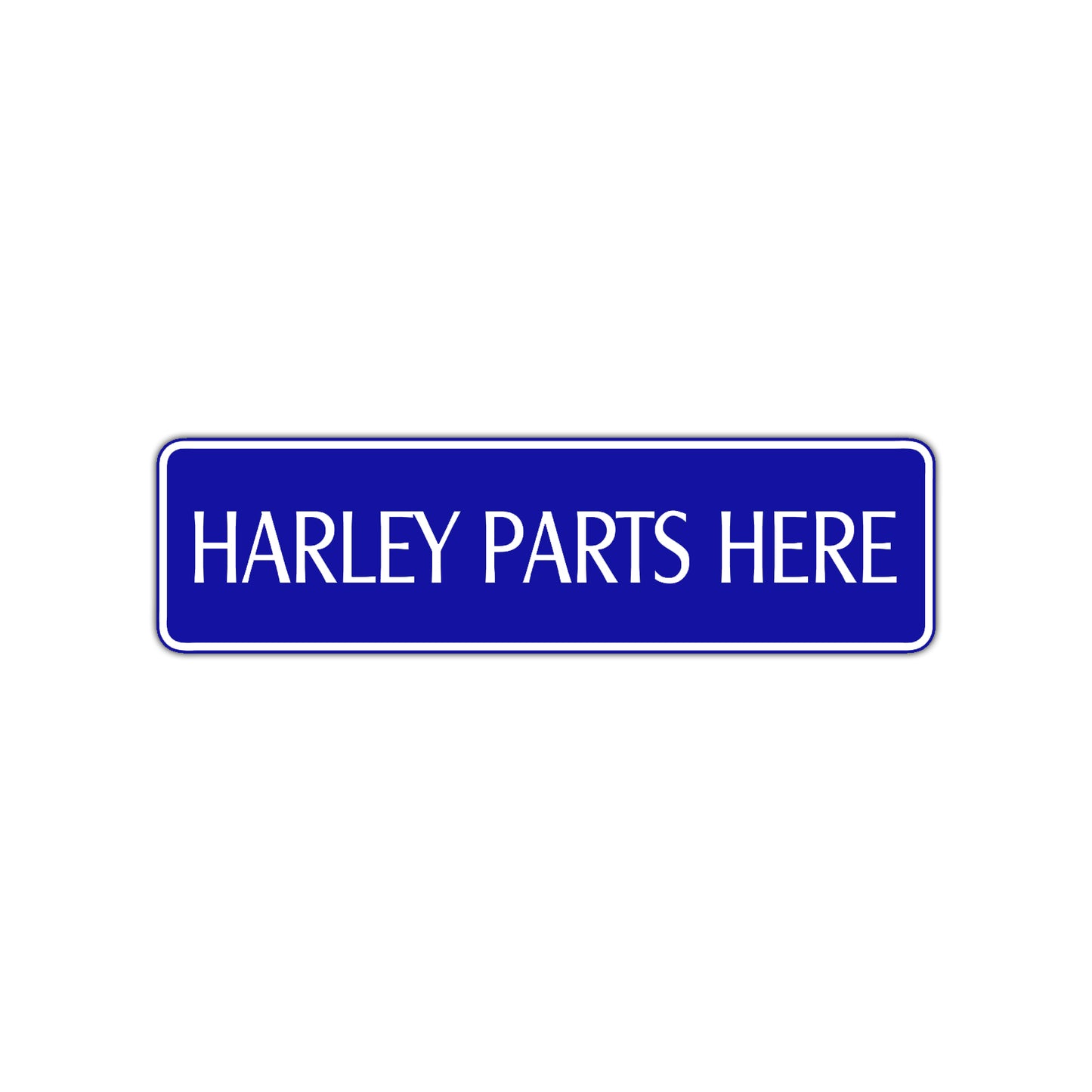 Harley Parts Here Road Aluminum Metal Novelty Street Plate Sign Wall Gift Decor