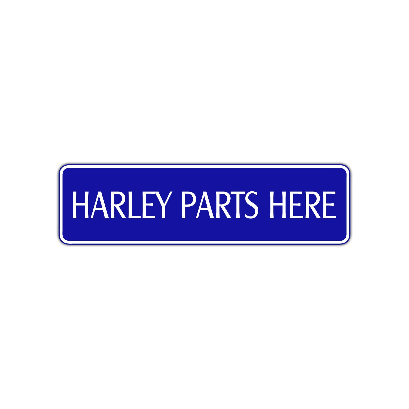 Harley Parts Here Road Aluminum Metal Novelty Street Plate Sign Wall Gift Decor