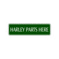 Harley Parts Here Road Aluminum Metal Novelty Street Plate Sign Wall Gift Decor