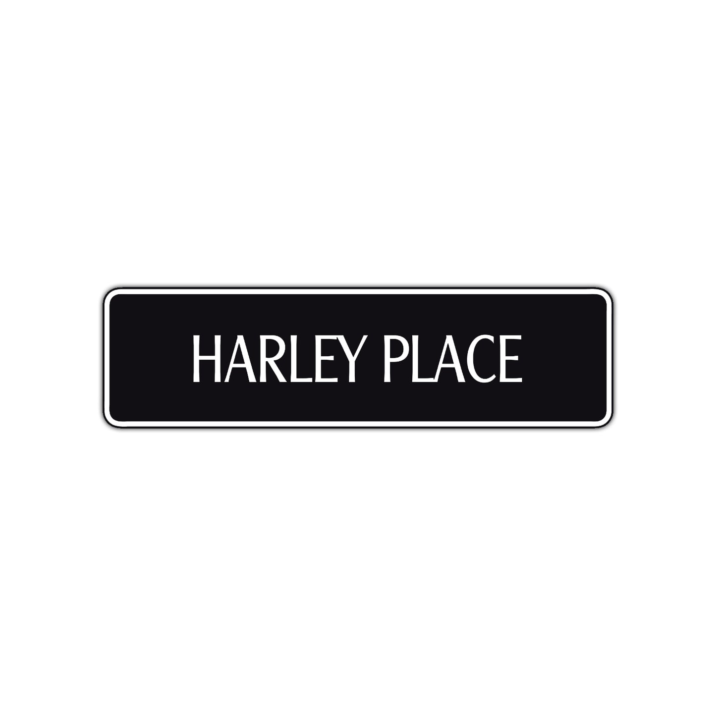 Harley Place Road Aluminum Metal Novelty Street Plate Sign Wall Gift Decor