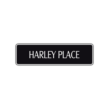 Harley Place Road Aluminum Metal Novelty Street Plate Sign Wall Gift Decor