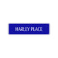 Harley Place Road Aluminum Metal Novelty Street Plate Sign Wall Gift Decor
