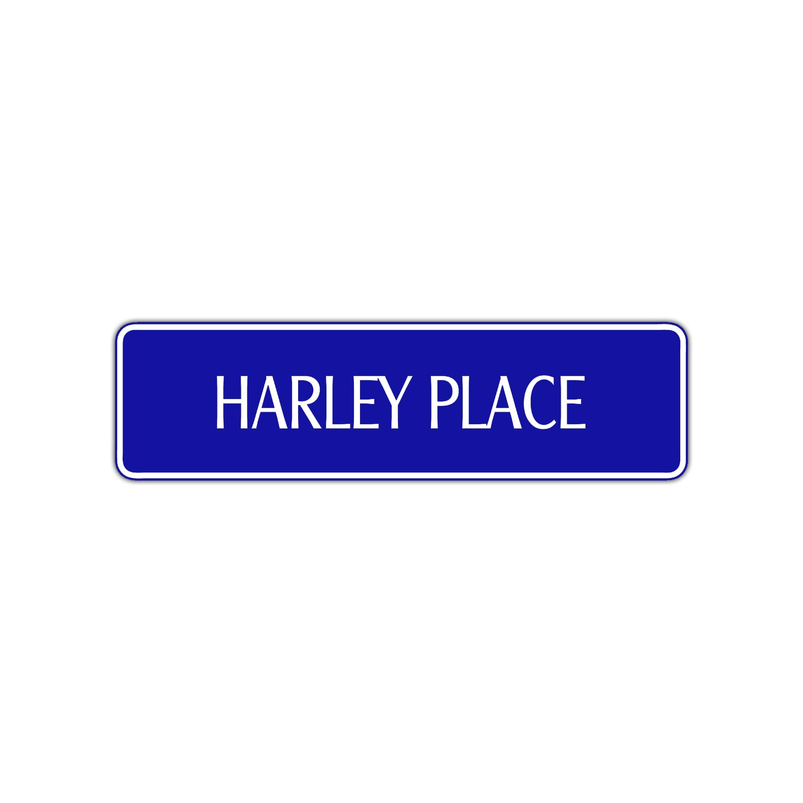 Harley Place Road Aluminum Metal Novelty Street Plate Sign Wall Gift Decor