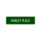 Harley Place Road Aluminum Metal Novelty Street Plate Sign Wall Gift Decor
