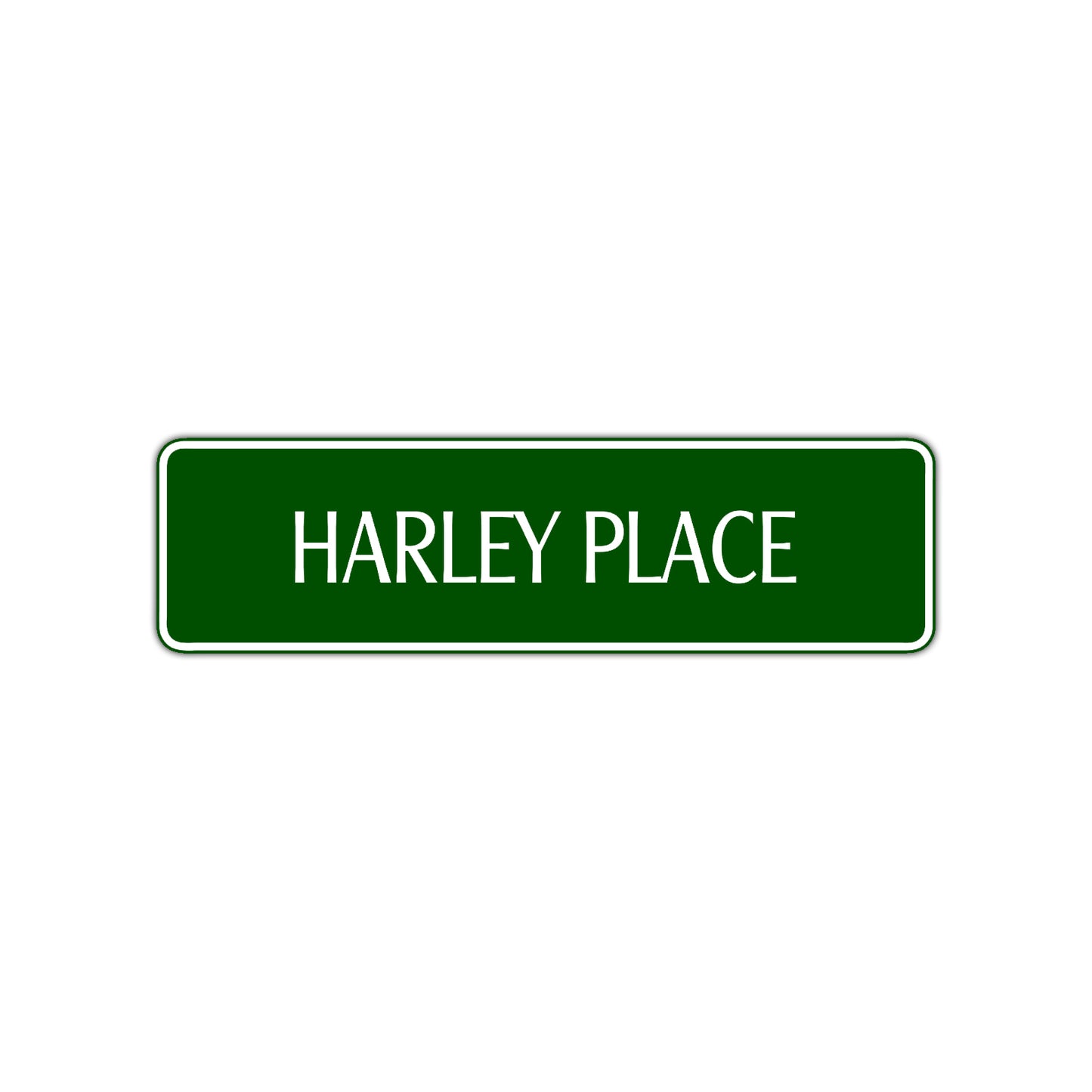 Harley Place Road Aluminum Metal Novelty Street Plate Sign Wall Gift Decor
