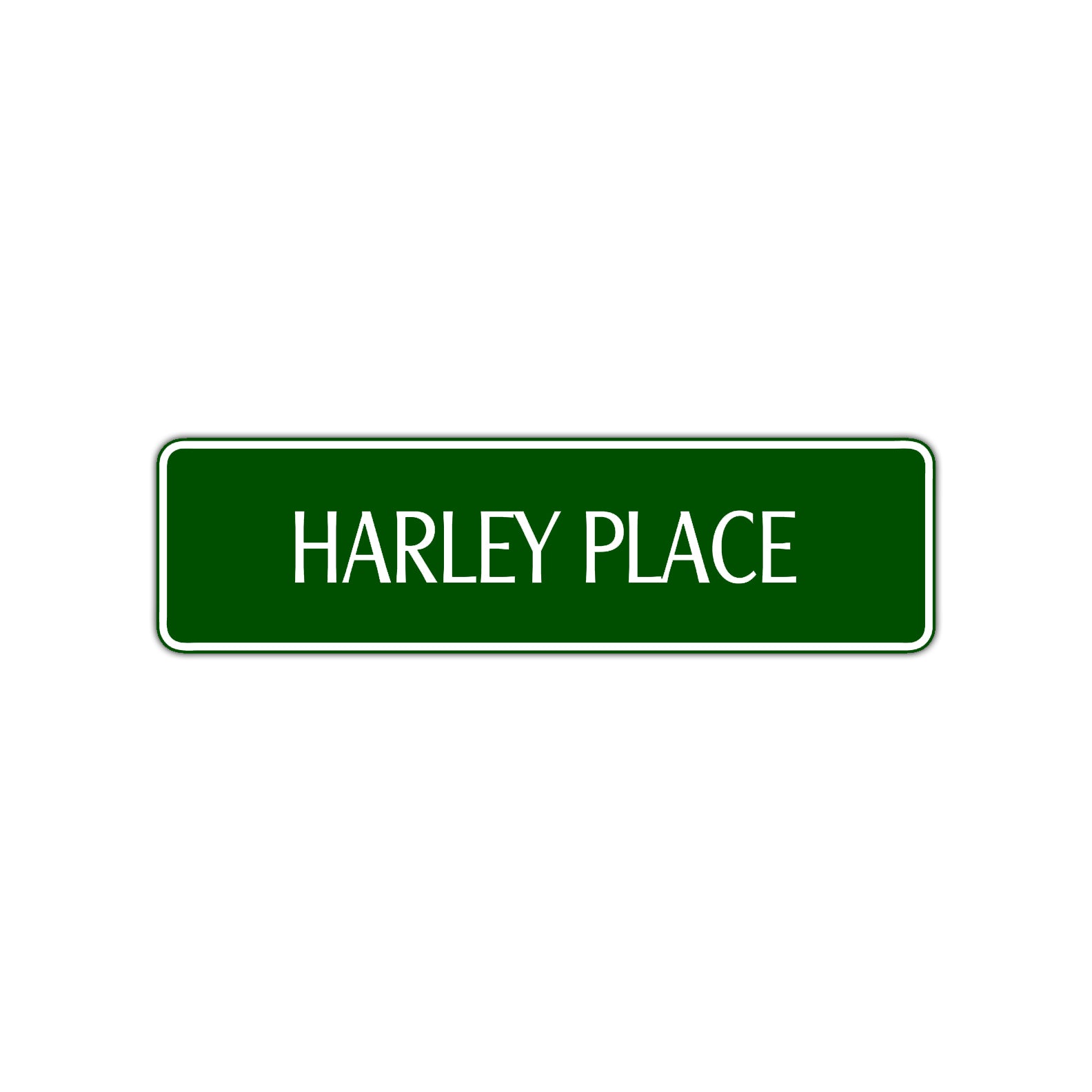 Harley Place Road Aluminum Metal Novelty Street Plate Sign Wall Gift Decor