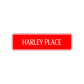 Harley Place Road Aluminum Metal Novelty Street Plate Sign Wall Gift Decor