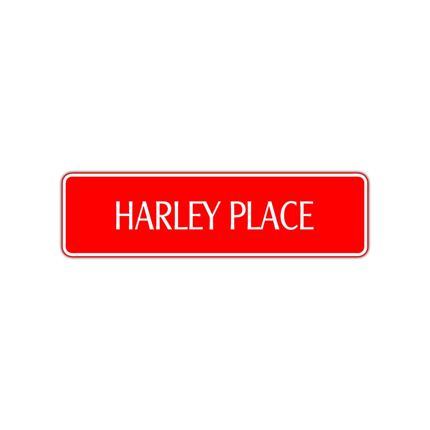 Harley Place Road Aluminum Metal Novelty Street Plate Sign Wall Gift Decor