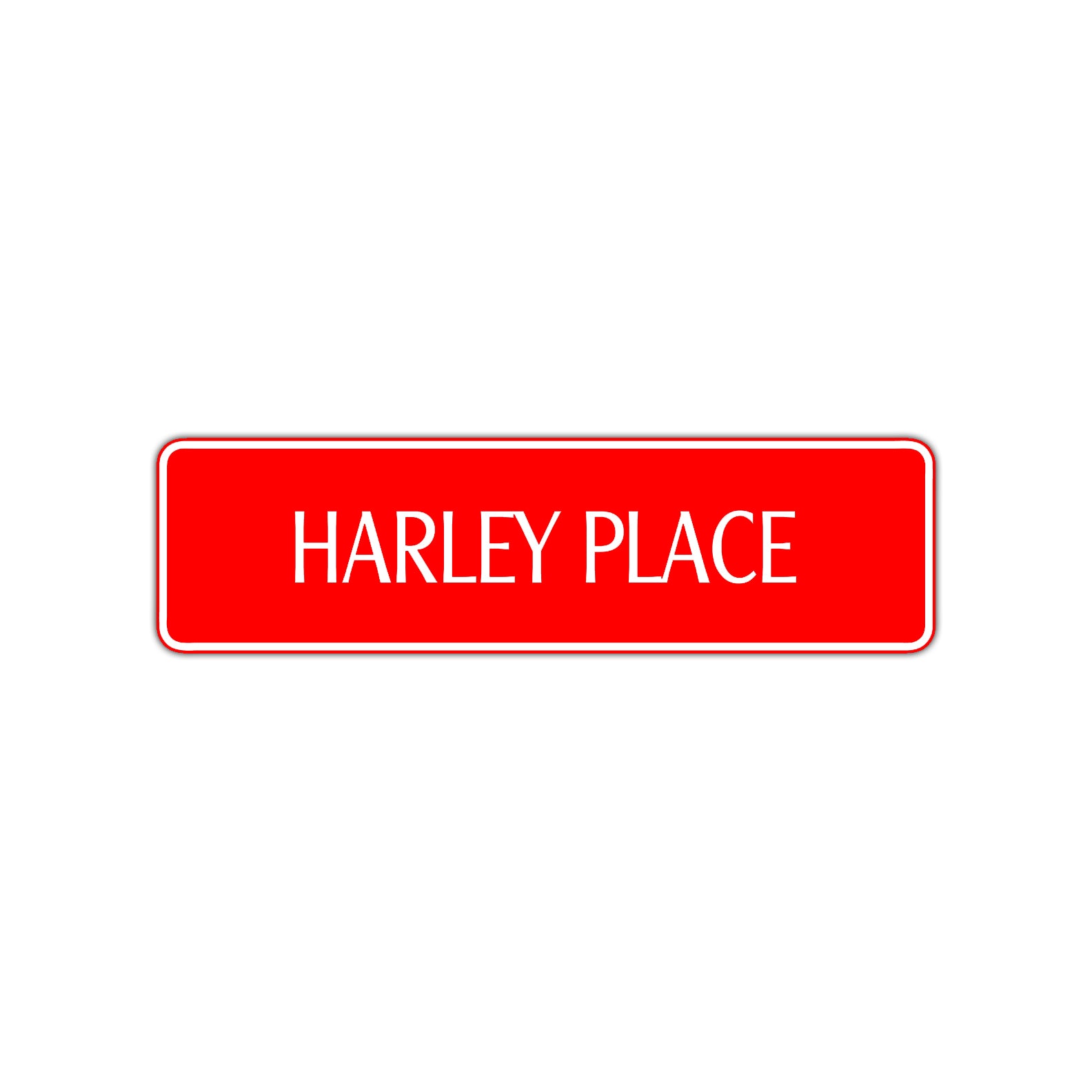 Harley Place Road Aluminum Metal Novelty Street Plate Sign Wall Gift Decor