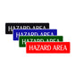 Hazard Area Road Aluminum Metal Novelty Street Plate Sign Wall Gift Decor